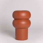 Vase RIPPLE groß Terrakotta