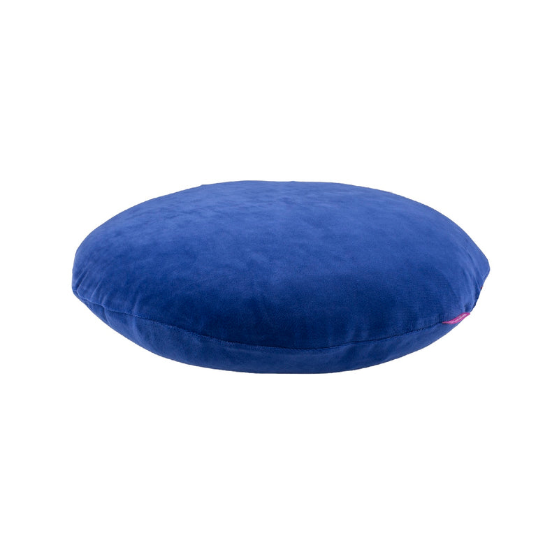 kuscheliger Kissenbezug rund 40 Ø ROYAL NAVY BLUE