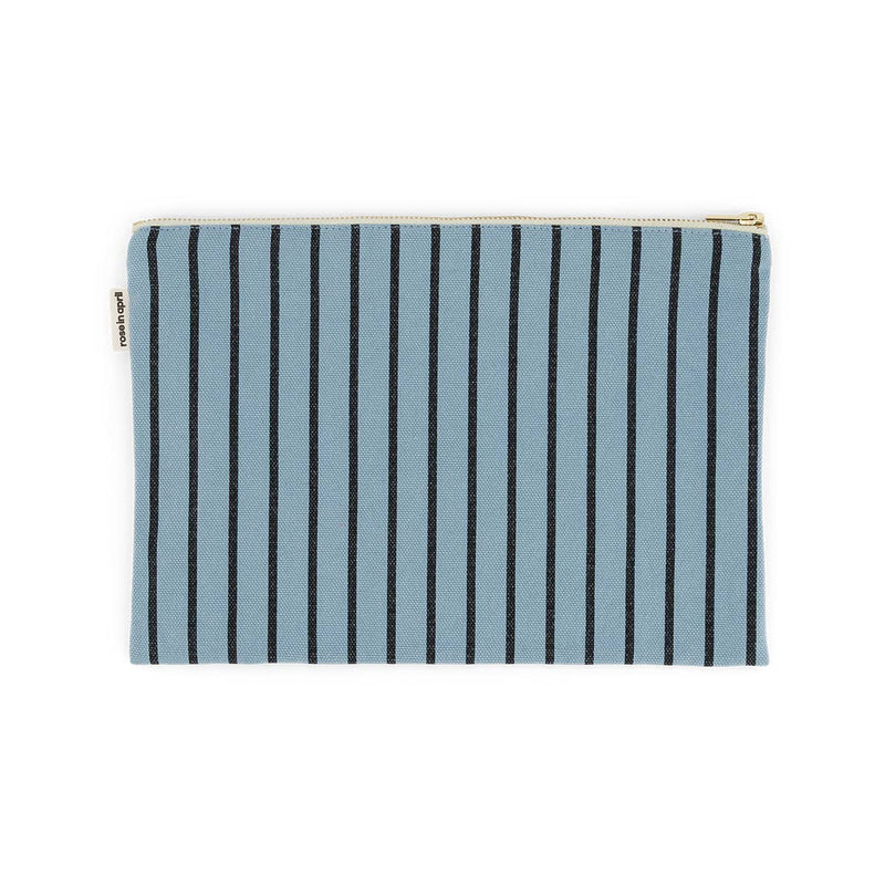 Pouch L Schwarz/Himmelblau