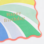 Happy Birthday Regenbogenservietten