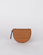 Geldtasche LAURA - Cognac Geflochten Klassisch