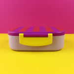 Lunchbox Stripes violett/rot-flieder