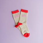 Schulkind-Socken rosa Gr. 31-34