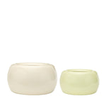 Blumentopf MARU beige/hellgrün