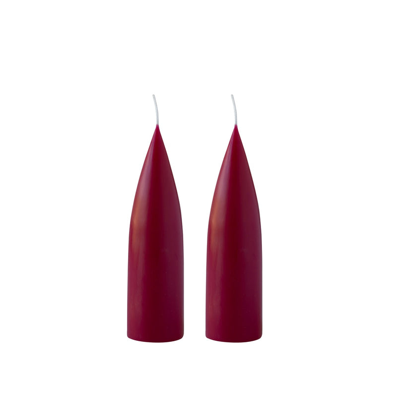 Kerze "Cone" 20 cm - Bordeaux | 1 Stück