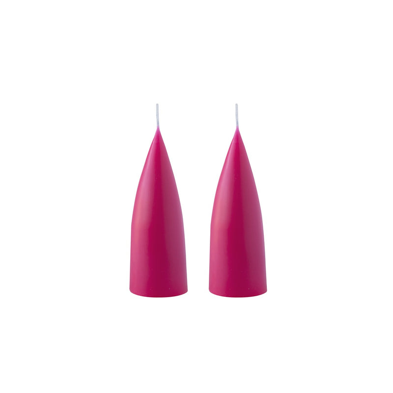 Kerze "Cone" 16 cm - Cerise - 1 Stück