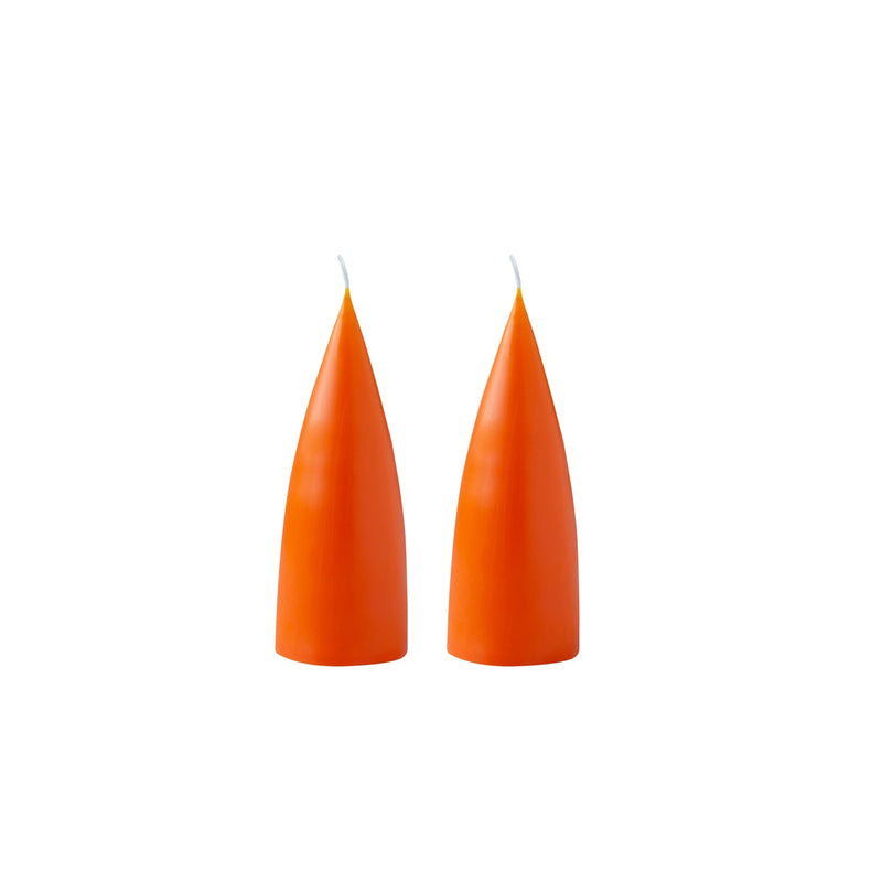 Kerze "Cone" 16 cm - Orange - 1 Stück