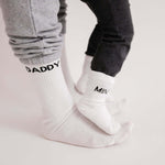 Socken DADDY Weiß/Schwarz