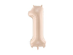 Folienballon Ziffer - 0-9 dunkelbeige 72 cm