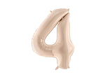 Folienballon Ziffer - 0-9 dunkelbeige 72 cm