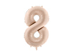 Folienballon Ziffer - 0-9 dunkelbeige 72 cm