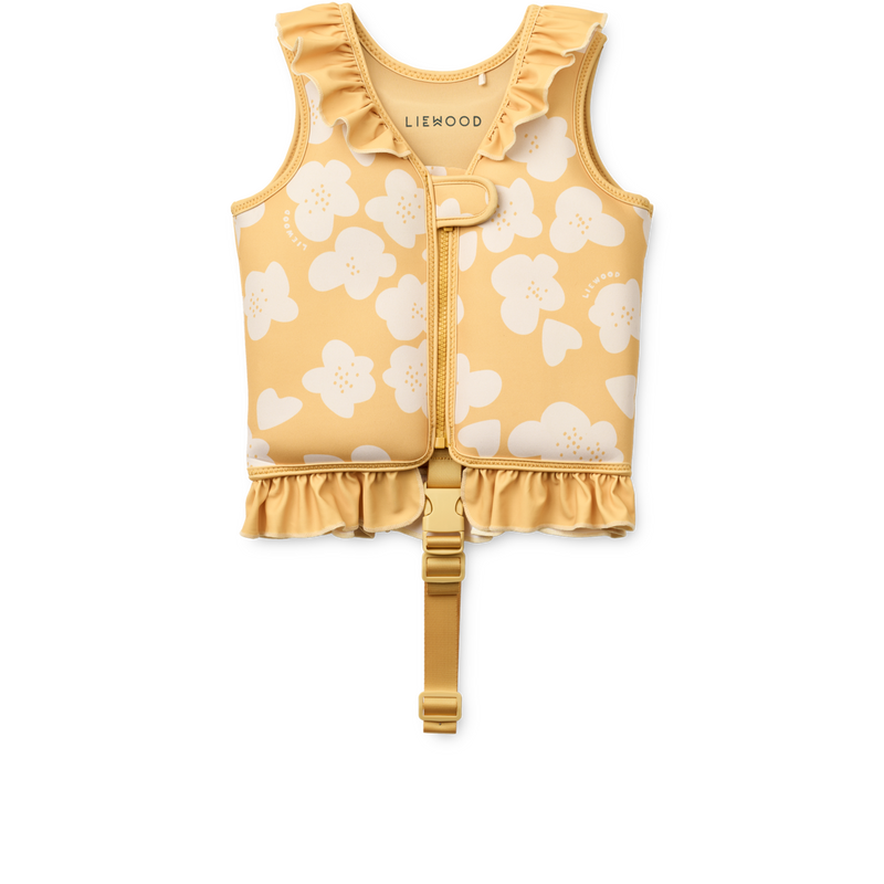 Schwimmweste DOVE mit Rüschen Flower Yellow