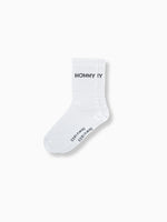Socken MOMMY Weiß/Schwarz