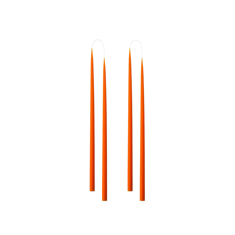 dünne Stabkerze 1,3x28 cm - Orange - 1 Stück