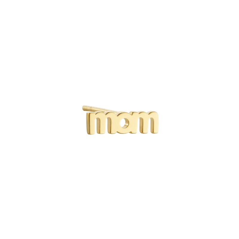 MOM OHRSTECKER vergoldet (1 Stück)