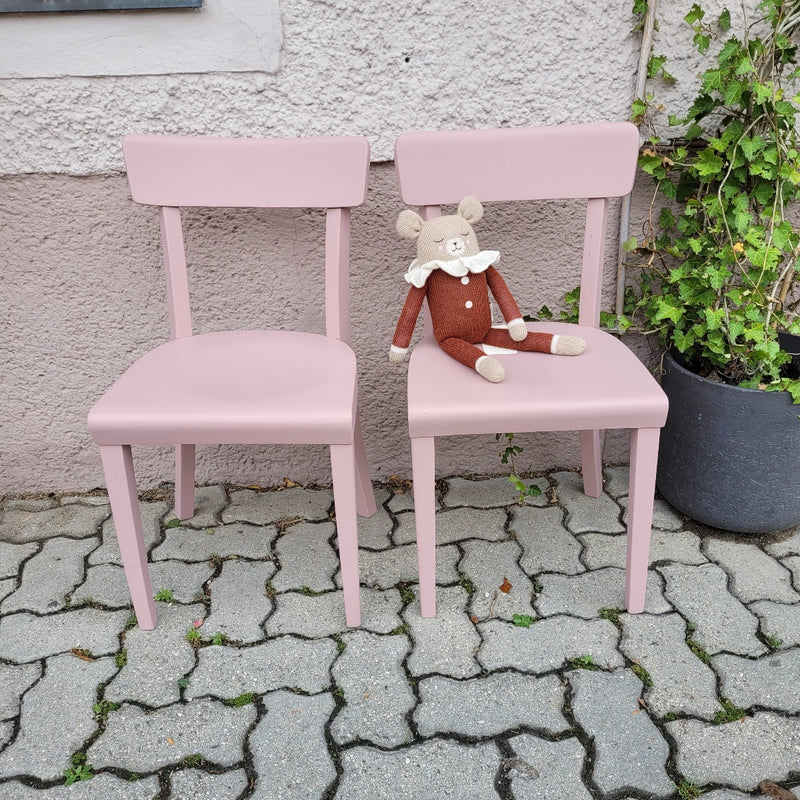rosa Kinderstuhl