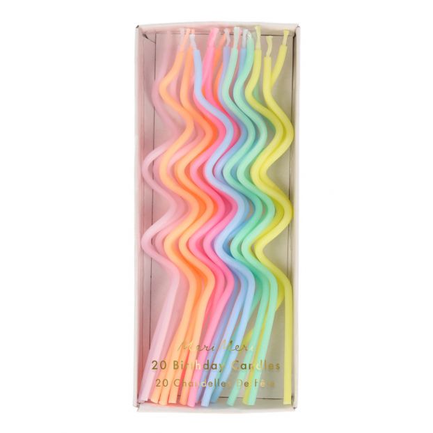 Pastel Swirl Candle