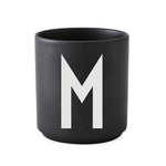 ABC Cups Schwarz - Design Letters