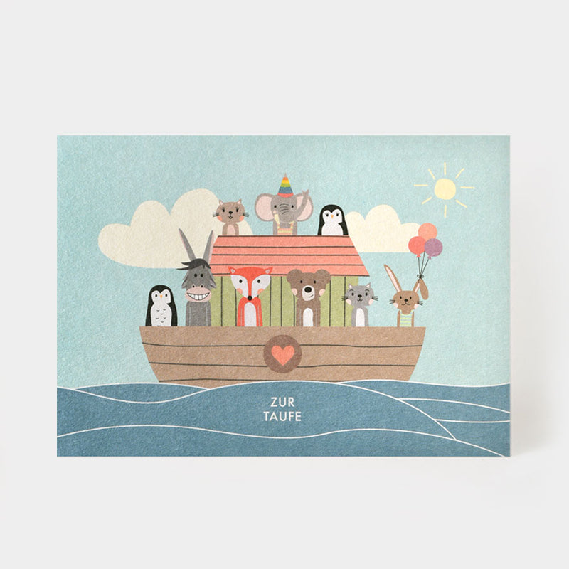 postcard "For the Baptism"