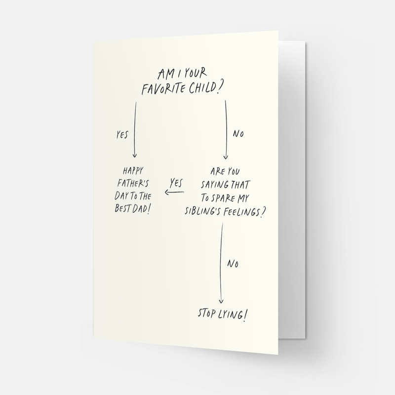 Vatertagskarte - Fave Child Ablaufdiagramm