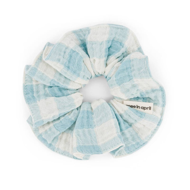 Scrunchie VICHY HELLBLAU/WEISS
