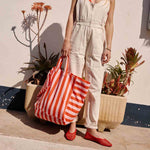 Tasche Elisa - Tomate/Candy Pink gestreift