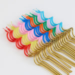 Swirl Kerzen goldgetaucht