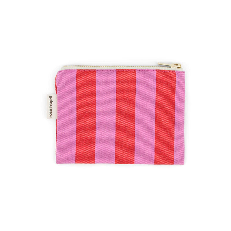 Pouch S - Orchidee/Tomate gestreift