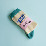Schulkind-Socken blau Gr. 31-34