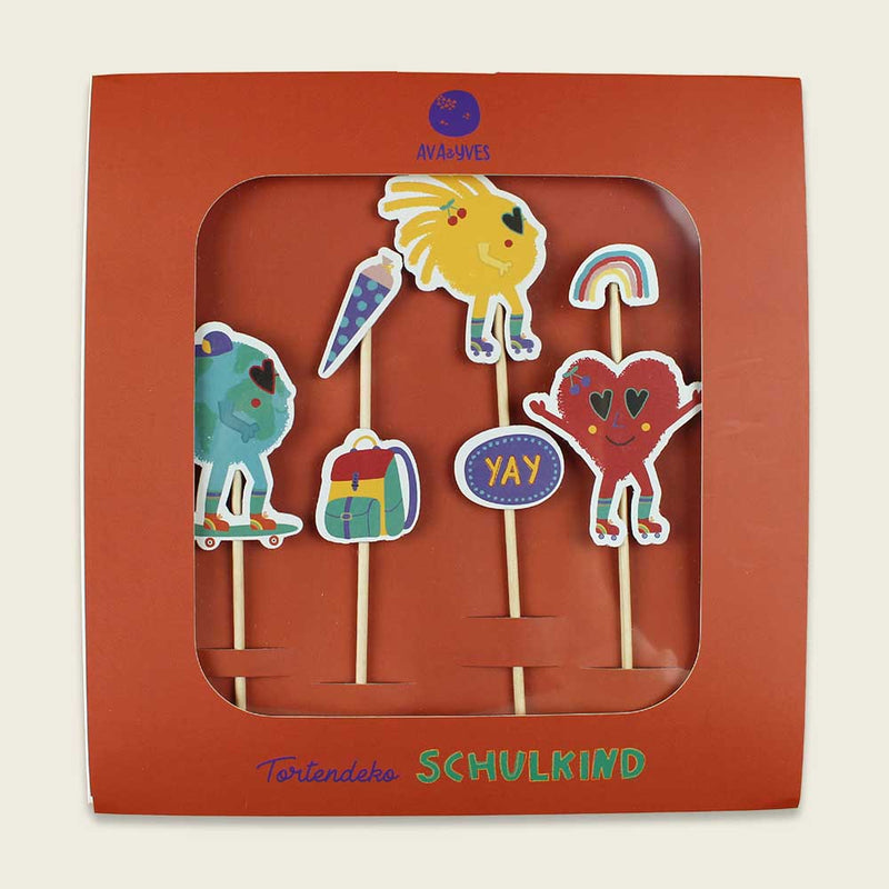 Cake Topper School Enrollment “Sunny and Friends”