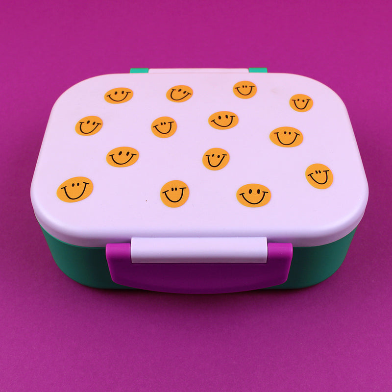 Lunchbox Smile flieder/grün/violett