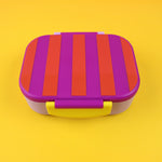 Lunchbox Stripes violett/rot-flieder