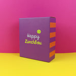 Lunchbox Stripes violett/rot-flieder