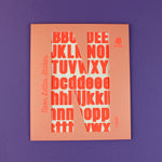 Neon Letter Sticker