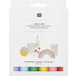 Kerzenmalfarbe Set Regenbogen 6 Stück