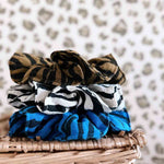 Scrunchie ZEBRA BLAU