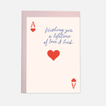 Hochzeitskarte - Ass