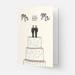 Hochzeitskarte - Torte Mr & Mrs