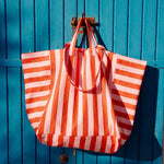 Tasche Elisa - Tomate/Candy Pink gestreift