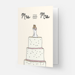 Hochzeitskarte - Torte Mr & Mrs