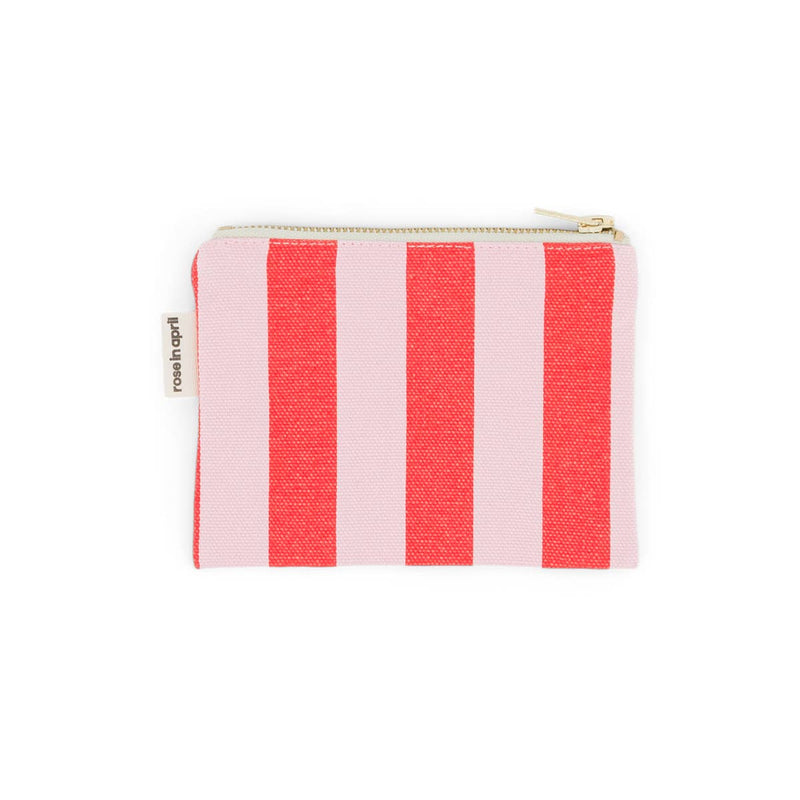 Pouch S - Tomate/Candy Pink gestreift