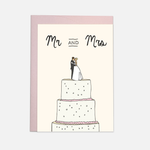 Hochzeitskarte - Torte Mr & Mrs