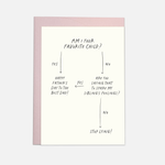 Vatertagskarte - Fave Child Ablaufdiagramm