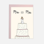 Hochzeitskarte - Torte Mr & Mrs