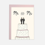 Hochzeitskarte - Torte Mr & Mrs