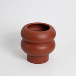Vase RIPPLE klein Terrakotta