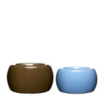 Blumentopf MARU blau/braun