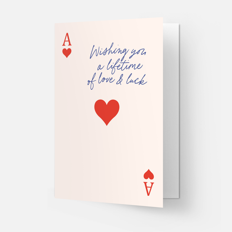 Hochzeitskarte - Ass
