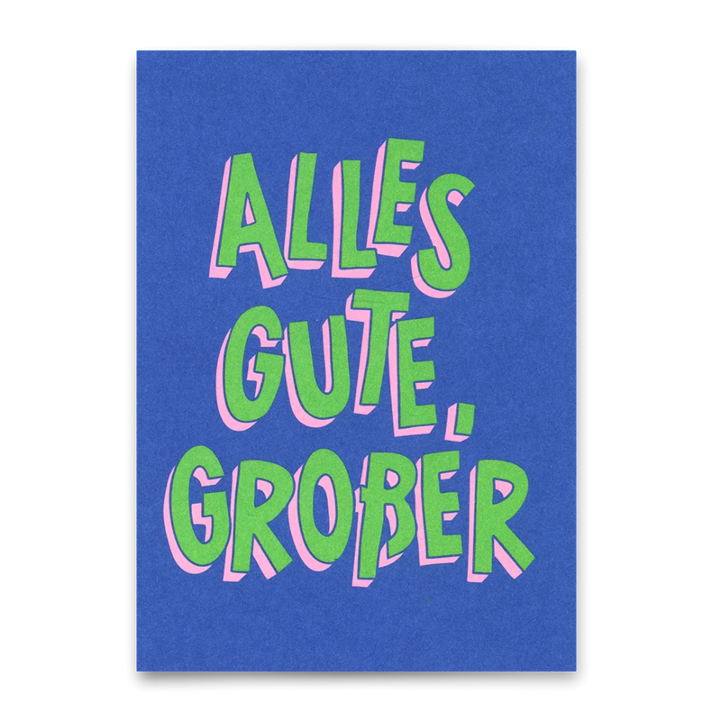 Postkarte ALLES GUTE GROßER