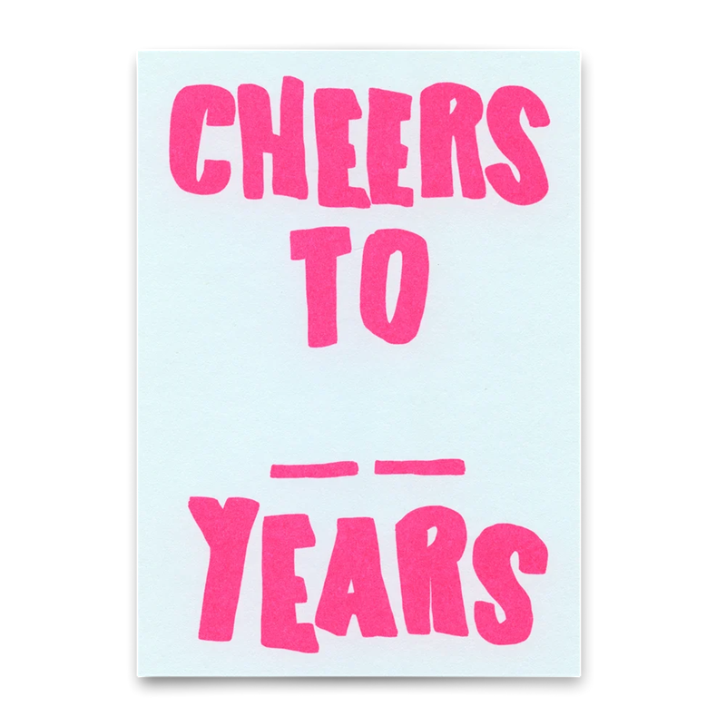 Postkarte CHEERS TO .. YEARS